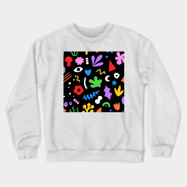 Boho Pattern Crewneck Sweatshirt by Salty Siren Studios